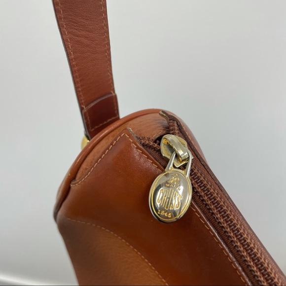 ⛔️SOLD⛔️Vintage Mark Cross Brown Leather Cross Bod - Picture 8 of 13